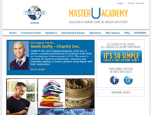 Tablet Screenshot of masteruacademy.com